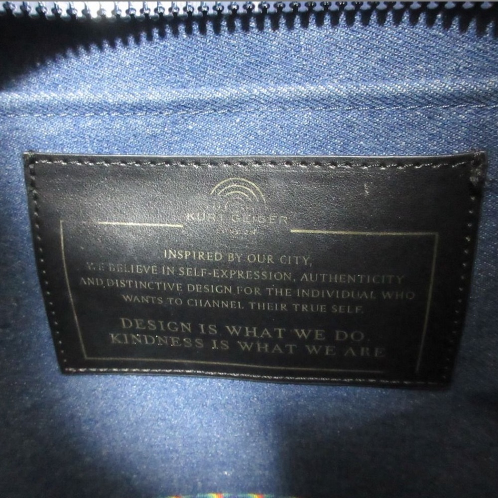 Kurt Geiger Denim Iridescent Tote - Picture 4 of 11